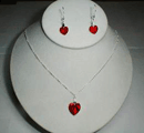 Necklaces, red heart necklace pic